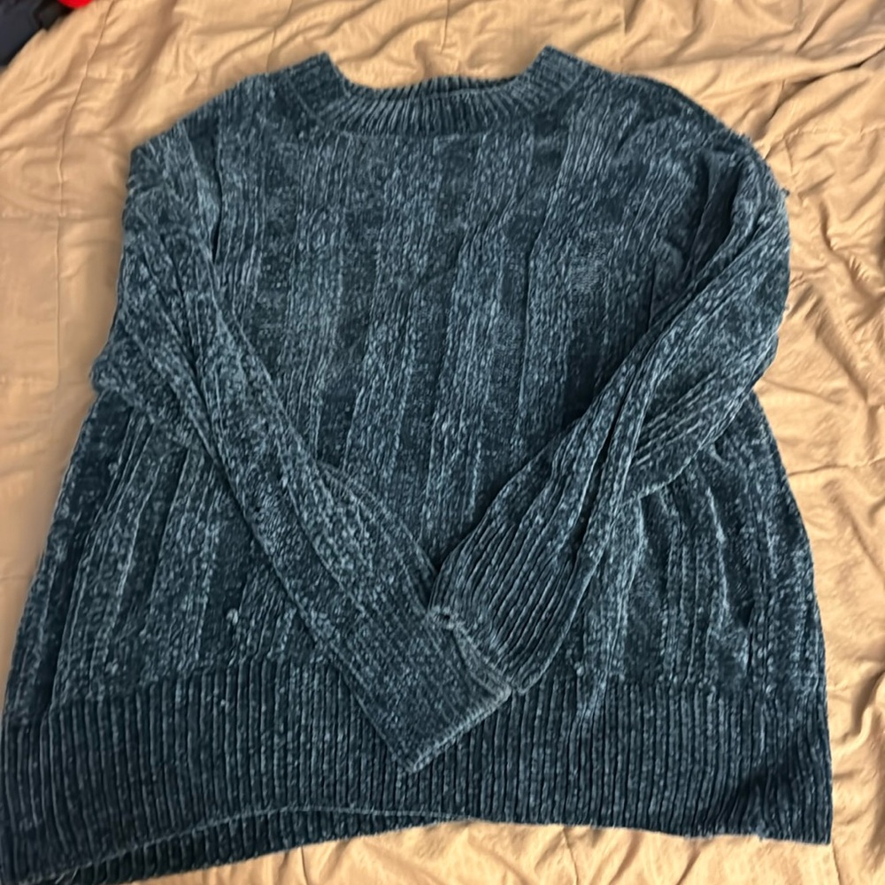 Dark Blue M Zenana Outfitters Chunky Sweater